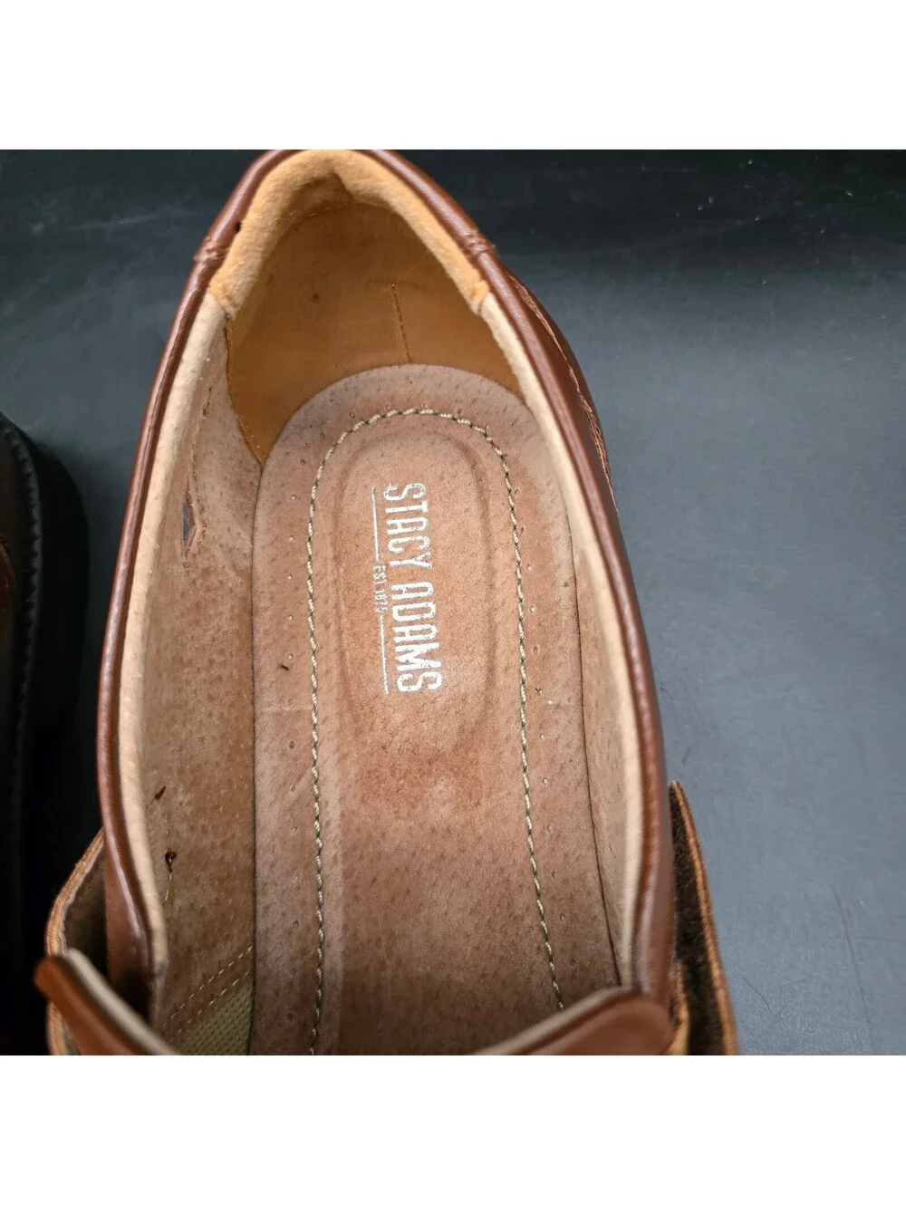Stacy Adams Calax Men 14M Fisherman Sandals Cognac Brown Leather Dress Shoe NWOB